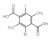 2-BROMO-5-FLUORO-3,6-DIMETHYLTEREPHTHALIC ACID structure