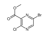 6-溴-3-氯吡嗪-2-甲酸甲酯结构式