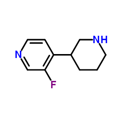 3-Fluoro-4-(piperidin-3-yl)pyridine dihydrochloride Structure