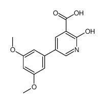 5-(3,5-dimethoxyphenyl)-2-oxo-1H-pyridine-3-carboxylic acid结构式