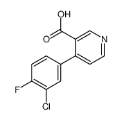 4-(3-chloro-4-fluorophenyl)pyridine-3-carboxylic acid Structure