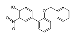 2-nitro-4-(2-phenylmethoxyphenyl)phenol Structure