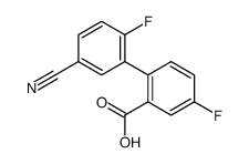 2-(5-cyano-2-fluorophenyl)-5-fluorobenzoic acid结构式
