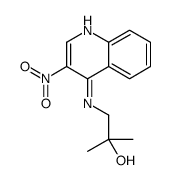 2-甲基-1-((3-硝基喹啉-4-基)氨基)丙-2-醇结构式
