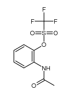 trifluoromethanesulfonic acid 2-acetylaminophenyl ester Structure