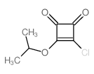 3-氯-4-(1-甲基乙氧基)-3-环丁烯-1,2-二酮结构式