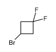 3-溴-1,1-二氟环丁烷结构式