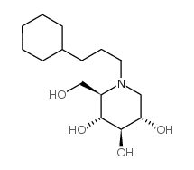 N-Cyclohexylpropyl Deoxynojirimycin Structure