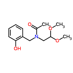 N-(2,2-Dimethoxyethyl)-N-(2-hydroxybenzyl)acetamide结构式
