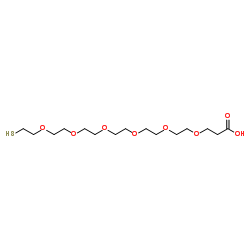 Thiol-PEG6-acid Structure