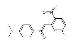 (Z)-4-(dimethylamino)-N-(5-fluoro-2-nitrobenzylidene)aniline oxide Structure