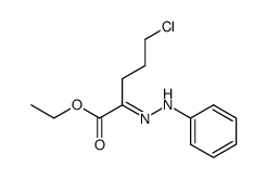 ethyl 5-chloro-2-oxopentanoate phenylhydrazone Structure