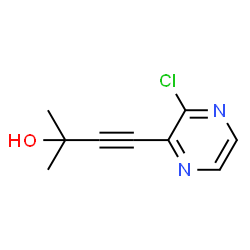 4-(3-Chloropyrazin-2-yl)-2-Methylbut-3-yn-2-ol structure