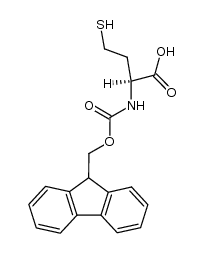 Nα-(9-fluorenemethoxycarbonyl)-L-homocysteine Structure