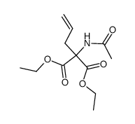 ethyl 2-acetamido-2-(ethoxycarbonyl)-4-pentenoate Structure