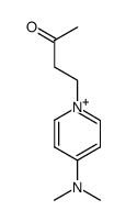 4-(dimethylamino)-1-(3-oxobutyl)pyridin-1-ium结构式