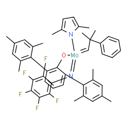 (2,5-二甲基-1H-吡咯-1-基)(2,2'''',4,4'''',6,6''''-六甲基[1,1''：3' ',1''''-三苯基]-2''-olato)(2-甲基-2-苯基亚丙基)[2,3,4,5,6-五氟苯甲酰胺基(2-)-κN],(T-4 )钼(VI)结构式