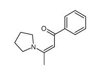(2Z)-1-phenyl-3-(pyrrolidin-1-yl)but-2-en-1-one Structure
