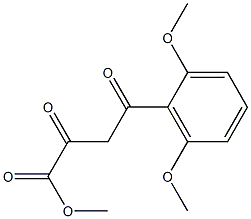 4-(2,6-二甲氧基苯基)-2,4-二氧代丁酸甲酯结构式
