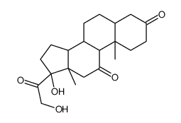 (5α)-17,21-Dihydroxypregnane-3,11,20-trione Structure