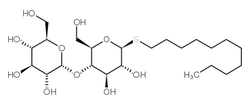 正十一烷基-beta-D-1-硫代麦牙糖苷结构式