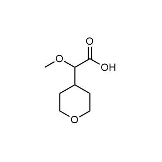 2-甲氧基-2-(四氢吡喃-4-基)乙酸结构式