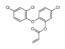 [5-chloro-2-(2,4-dichlorophenoxy)phenyl] prop-2-enoate结构式