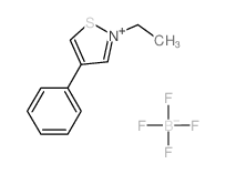 Isothiazolium, 2-ethyl-4-phenyl-, tetrafluoroborate(1-) Structure
