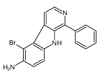 5-bromo-1-phenyl-9H-pyrido[3,4-b]indol-6-amine结构式