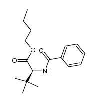 N-benzoyl-L-tert-leucine butyl ester Structure