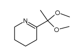 6-(1,1-dimethoxy)ethyl-2,3,4,5-tetrahydropyridine结构式