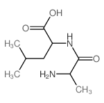 DL-丙氨酰-L-亮氨酸结构式