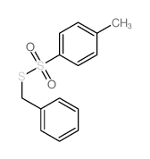 Benzenesulfonothioicacid, 4-methyl-, S-(phenylmethyl) ester结构式