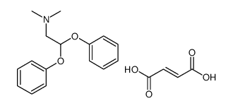 2,2-diphenoxyethyl(dimethyl)ammonium fumarate (1:1)结构式