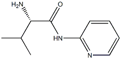 (2S)-2-氨基-3-甲基-N-2-吡啶基丁酰胺结构式