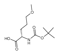 N-[(1,1-dimethylethoxy)carbonyl]-5-methoxy-L-norvaline Structure