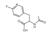 (R,S)-N-acetyl-β-(2-fluoro-5-pyridyl)alanine结构式
