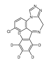 estazolam -d5 Structure