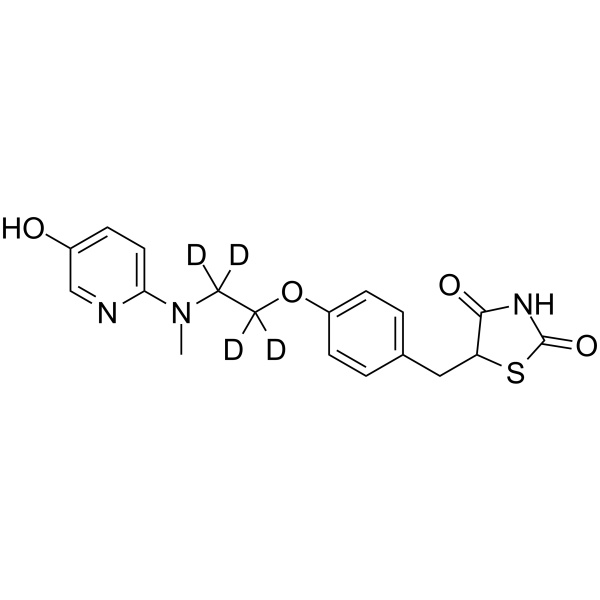 5-Hydroxy Rosiglitazone-d4-1结构式