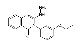 2-hydrazino-3-(3-isopropoxy-phenyl)-3H-quinazolin-4-one Structure