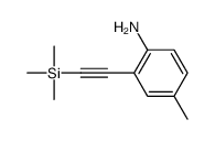 4-methyl-2-(2-trimethylsilylethynyl)aniline结构式