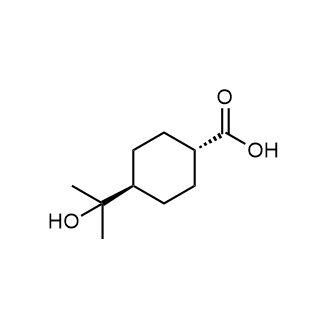 反式-4-(1-羟基-1-甲基-乙基)环己烷羧酸结构式