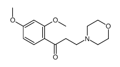 1-(2,4-Dimethoxyphenyl)-3-morpholino-1-propanone structure