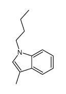 1-Butyl-3-methyl-1H-indole结构式