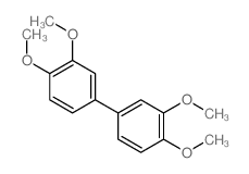 1,1'-Biphenyl,3,3',4,4'-tetramethoxy-结构式