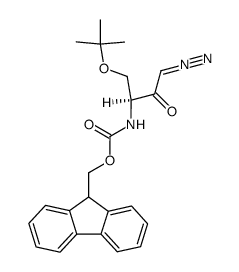 (9H-fluoren-9-yl)methyl (S)-(1-(tert-butoxy)-4-diazo-3-oxobutan-2-yl)carbamate Structure