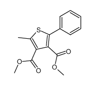 dimethyl 2-methyl-5-phenylthiophene-3,4-dicarboxylate Structure