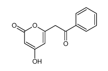 4-hydroxy-6-phenacylpyran-2-one Structure