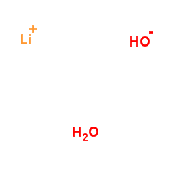 Lithium-6Li hydroxide monohydrate Structure