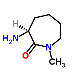 (R)-3-氨基-1-甲基氮杂环庚烷-2-酮结构式